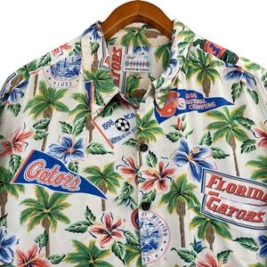Vtg REYN SPOONER Florida Gators Football Champions 1996 Womens Soccer 1998 Shirt